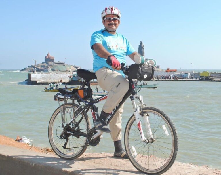 Travel India on foot cycle and vehicle