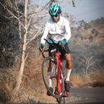 Semi-professional cyclist in India